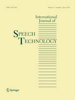 International Journal of Speech Technology